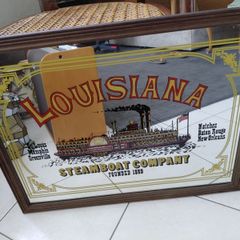 vintage Louisana Steamboat company pub mirror
