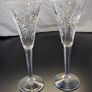 Waterford Crystal Millennium Health Champagne Flutes Pair Vintage Irish Crystal Image 3