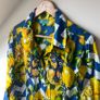 Antica Sartoria Giacomo Cinque Cotton Corfu Lemon & Chevron Embellished Shirt Dress Image 3