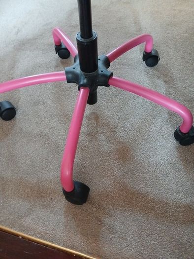 Pink swivel chair