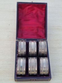 6 Edwardian Napkin Rings