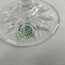 Galway Irish Clear Crystal Wine Goblet Glass Etched Deep Cut Made in Ireland 19cm High Image 2