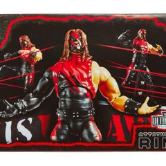 WWE Mattel Ultimate Edition Attitude Era Raw is War ring. With Kane.