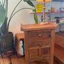 Vintage Style Wooden Table Lamp Image 3