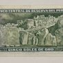 Peru 5 Soles De Oro 1974 Banknote Image 2