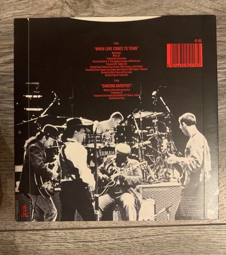 U2 With B.B. King  - When Love Comes To Town UK 7 inch Original Vinyl 1989
