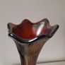 Vintage Fenton Carnival Ribbed Vase Image 3
