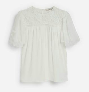 Plus Size (22) Next Ecru Lace Top. New