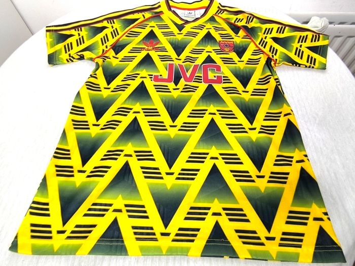 1991/93 Arsenal Away Bruised Banana Official Adidas Replica Jersey(ge4787) Size M Adults