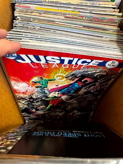 DC Long Comic Box w 250 comics for Sale (2)