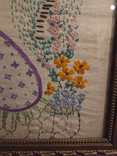 1950's Needlework - Framed & Signed