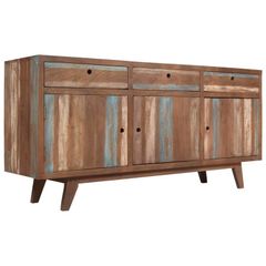 Sideboard Solid Wood Vintage 145x40x75 cm