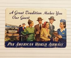 Pan American World Airways Airline Pocket Calendar 1947-1948  rare find