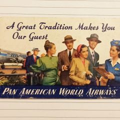 Pan American World Airways Airline Pocket Calendar 1947-1948  rare find