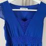 Royal blue chiffon dress UK 8 Image 2