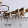 Vintage Earrings feature gold-tone screwback closures adorned with faux pearls and rhinestones Image 7