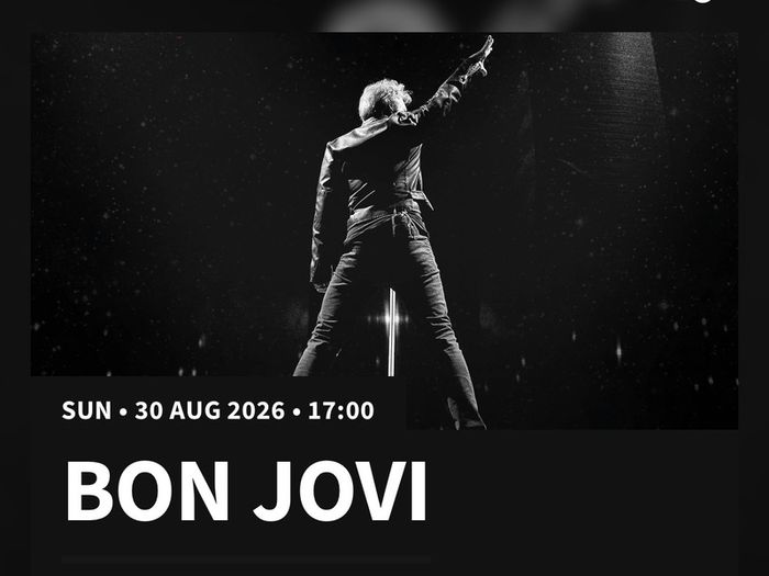 Bon Jovi seated ticket