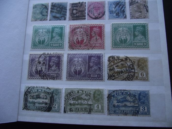 A nice collection of Stamps from India, presented in the album