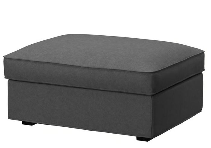 Ikea KIVIK Footstool with storage (dark grey)