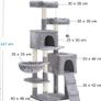 Cat Tree, 147 cm cat tower, Multi-Leve cat condo MULTIPLE COLOURS (FREE POSTAGE) Image 4
