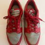 Nike Dunk Low Retro Medium Grey Varsity Red Size 8.5 Image 2