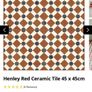 Box of Henley Red Ceramic Tiles Image 3