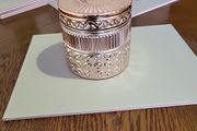Glass candle jar