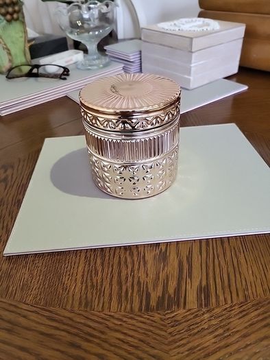 Glass candle jar