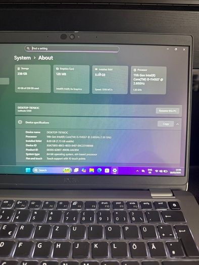 Dell Latitude 5320 Laptop i5/8GB/256SSD/FHD Touch