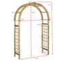 Trellis Arch Green Impregnated Pinewood Image 4
