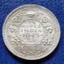 Excellent 1945 Bombay India - British  1/4 Rupee - George VI Silver coin Image 3