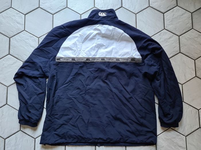 Rugby Canterbury of New Zealand blue windbreaker jacket XL
