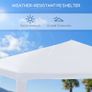 Garden Pop-up Gazebo Marquee, 2.7x2.7m-White (FREE POSTAGE) Image 5