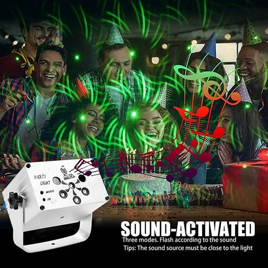 Dj Disco Lights, USB Party Stage Lights, 120 LED Patterns Sound Activated and Strobe Effects with Remote Control for kids Birthday, Family Gathering, Karaoke, Christmas (FREE SHIPPING)