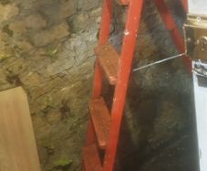 Red step ladder