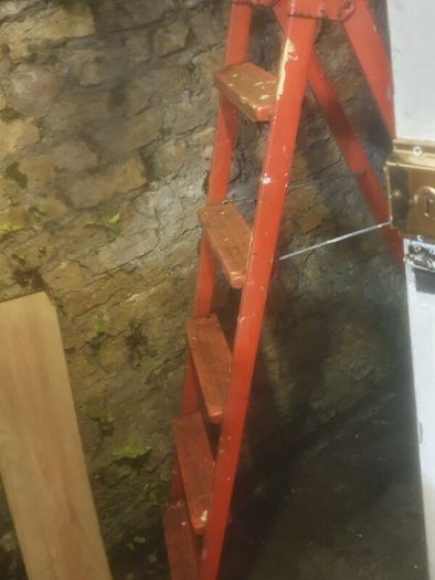 Red step ladder