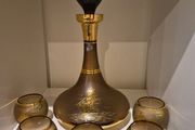 Vintage Bohemian Crystal Decanter Set