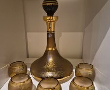 Vintage Bohemian Crystal Decanter Set