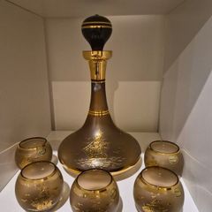 Vintage Bohemian Crystal Decanter Set