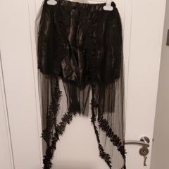 Girls lace and tulle fancy dress black skirt