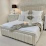 Indiana Panel Wingback Bed Frame With Mattress Opt Image 10