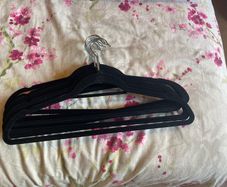 Velvet clothes hangers