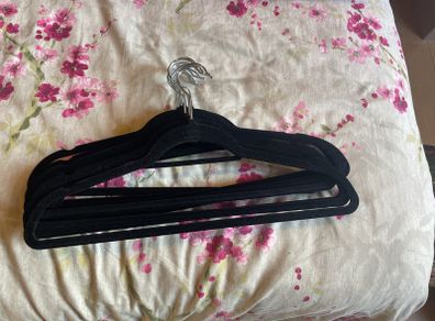 Velvet clothes hangers