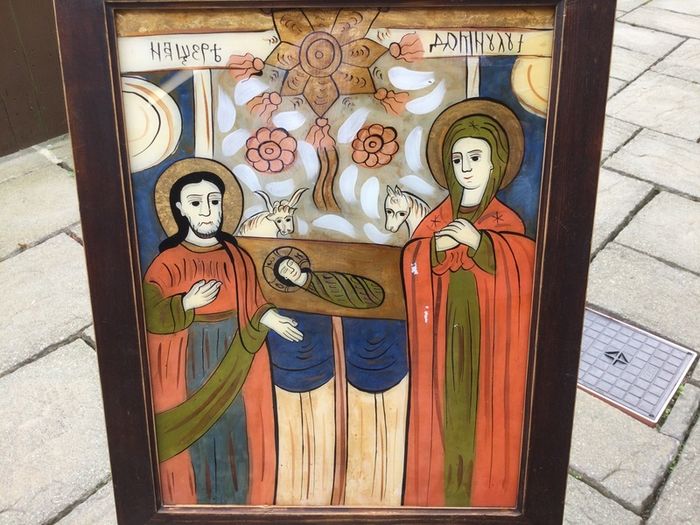 Art - Vintage Oil on Glass.