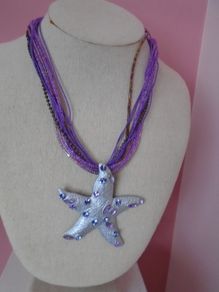 Statement necklace,Starfish necklace,Summer jewellery,Necklace
