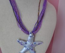 Statement necklace,Starfish necklace,Summer jewellery,Necklace