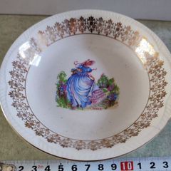 Vintage Royal Alma Bone Cina Bowl 24 K. Gold.