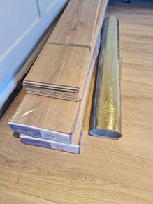 Brand New Newly Laid Quick Step Laminate Flooring Brushed Oak SIG4762 plus Underlay