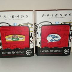 2 X Official Friends Pin Badges Unused Centrap Perk How You Doin