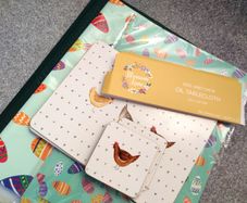 Easter Table Cloth and x6 Place Settings